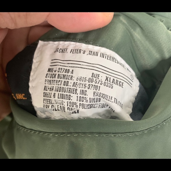 VTG Alpha Industries Reversible MA-1 Flight Bomber - Picture 8 of 13